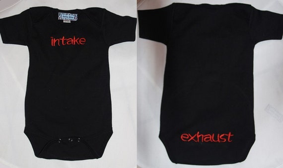 Baby embroidery gifts, Baby onesie funny, Baby onsie funny, Daddys Little Gear Head, Car Enthusiasts Custom NB to 18 mths Black