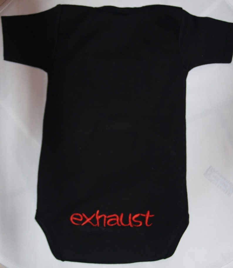 Baby embroidery gifts, Baby onesie funny, Baby onsie funny, Daddys Little Gear Head, Car Enthusiasts Custom NB to 18 mths Black afbeelding 3