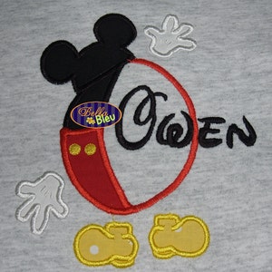 Personalized Custom Personalized Minnie or Mickey Initial  Mouse Shirt Boy Girl