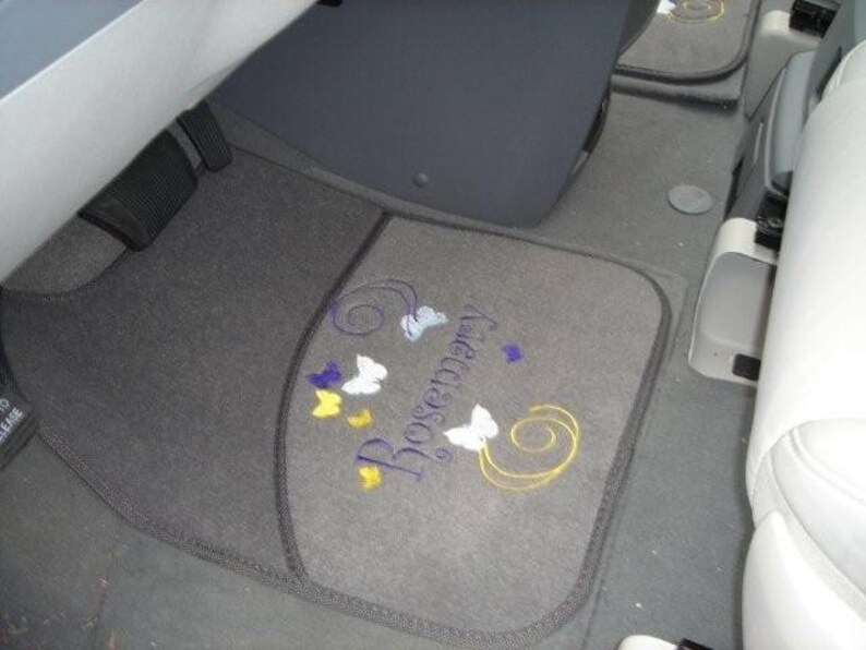 Custom Personalized Monogrammed Embroidered Car Mats Etsy