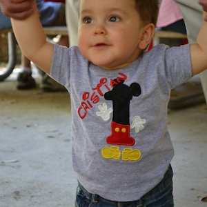 Personalized Custom Personalized Minnie or Mickey Birthday Mouse Shirt Boy Girl Free shipping