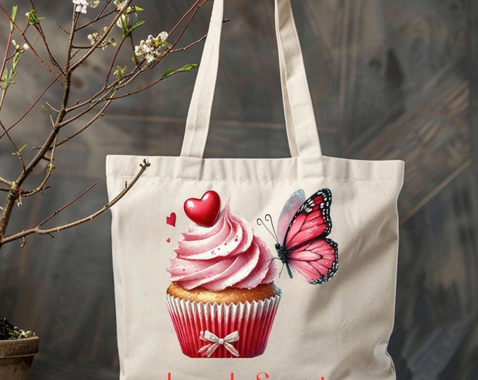 Love Is Sweet Cupcake Tote Bag