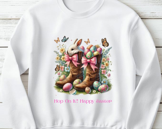 Hop On It Happy Easter Sweatshirt