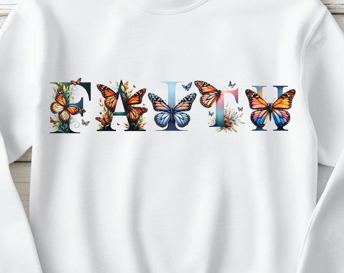 Faith Butterfly Sweatshirt
