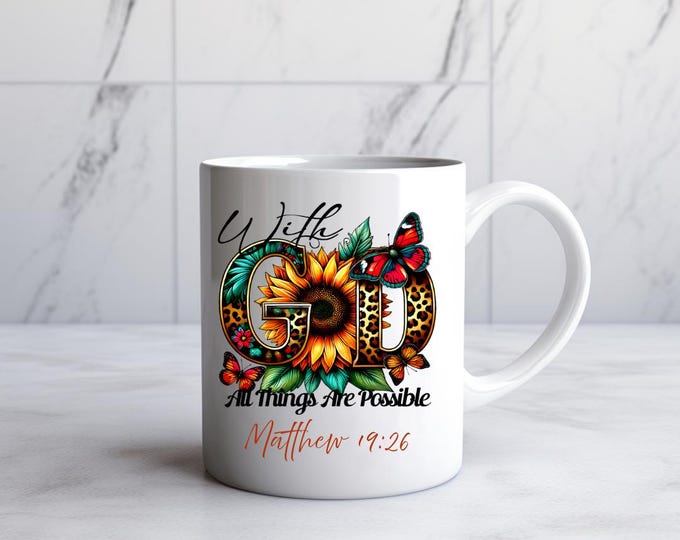 With God All Things Are Possible 15 oz. Coffee Mug