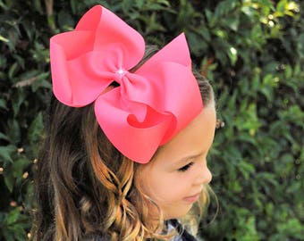 Lavender Boutique Hair Bow toddler bows baby bows no slip bows boutique bows small girls bows medium extra large 4 sizes large