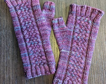 Zenith Fingerless Mitts - Knitting Pattern Download