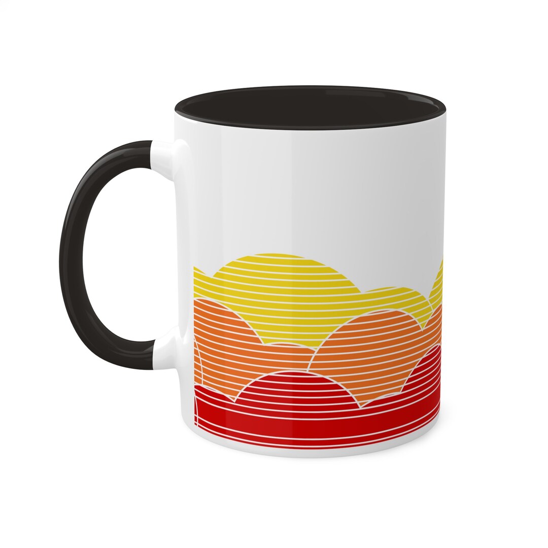90s Sunset Mug - Colorful Accent, 11oz - Etsy