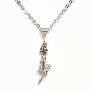 Irish Dancer Necklace * All Sterling Silver with Choice of 16&quot; or 18&quot; Chain Length Birthday Feis Majors Teacher Gift * Gift Boxed