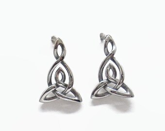 Mother Daughter Celtic Knot Post Style Earrings Irish Scottish Welsh Heritage * Boxed