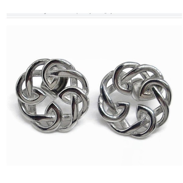 Father Daughter Celtic Knot Post Style Earrings Irish Scottish Welsh Heritage * Boxed