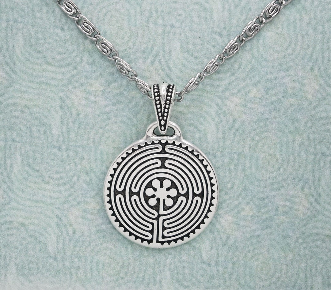 Labyrinth Chain Chartres Labyrinth Necklace 18