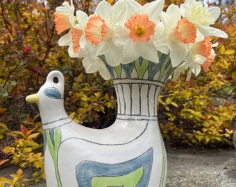 Porcelain Bird Vase