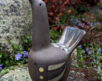 Ceramic Bird Vase Flower Brick