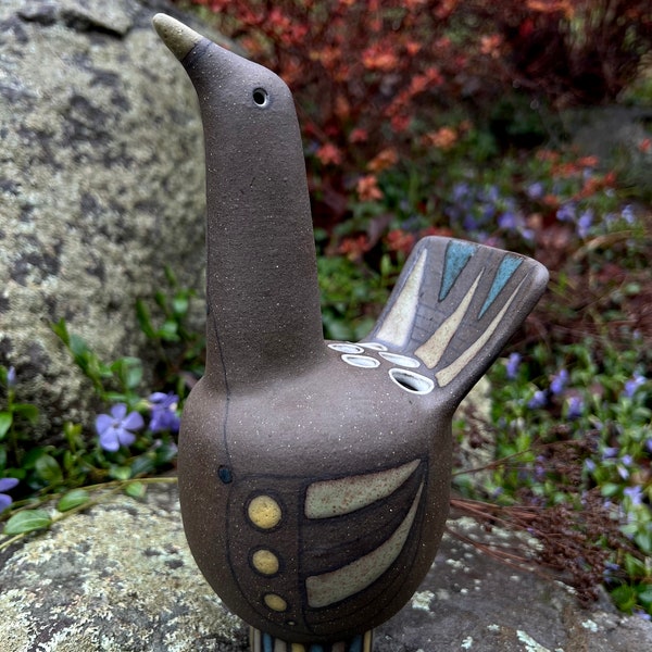 Ceramic Bird Vase Flower Brick