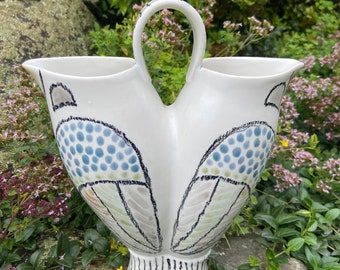 Porcelain Double Bird Vase Pitcher