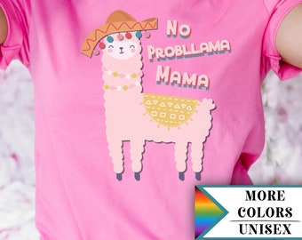 Funny llama Mama T-shirt, Gift for mom, gift for mama, llama gifts, llama shirt, mama llama shirt, funny gift for her, cute llama shirt,lama