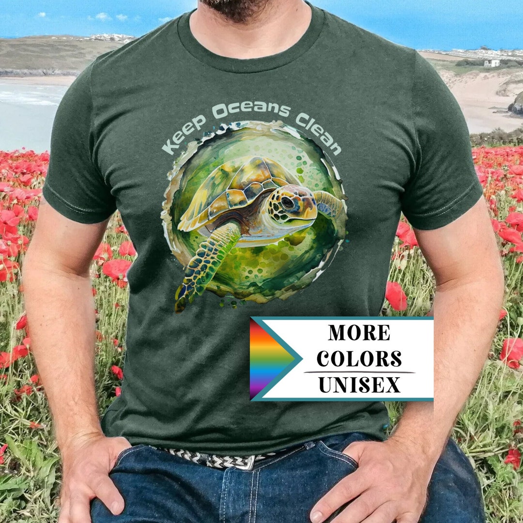 Sea Turtle Save the Ocean Shirt,sea Turtle Mother Earth Day Shirt,sea ...