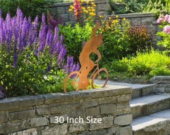 Bigfoot Statue Walking Shaka Sign, Handmade in America, Crooks Designs, USA