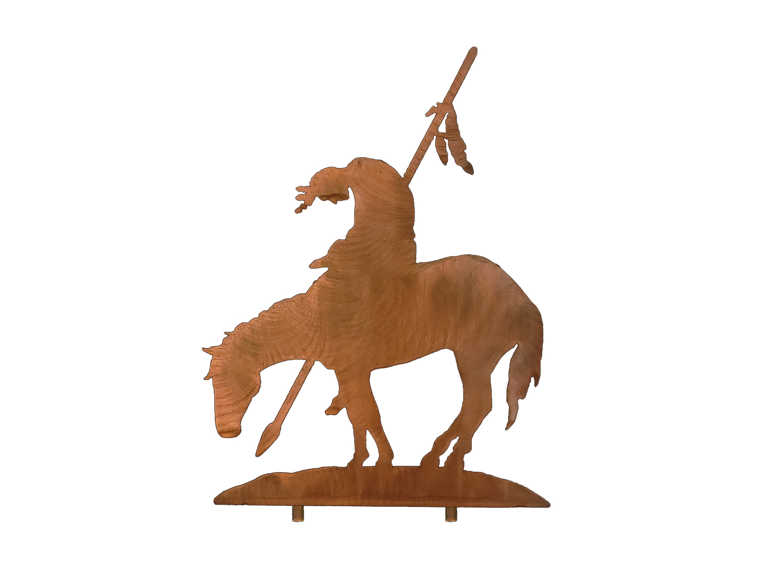 End of Trail Western Statue, Available in four sizes, Handmade in the USA