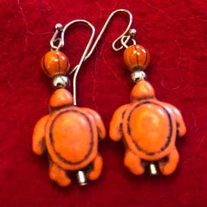 Sea turtle earrings