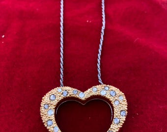 Brighton reversible crystal heart pendant necklace