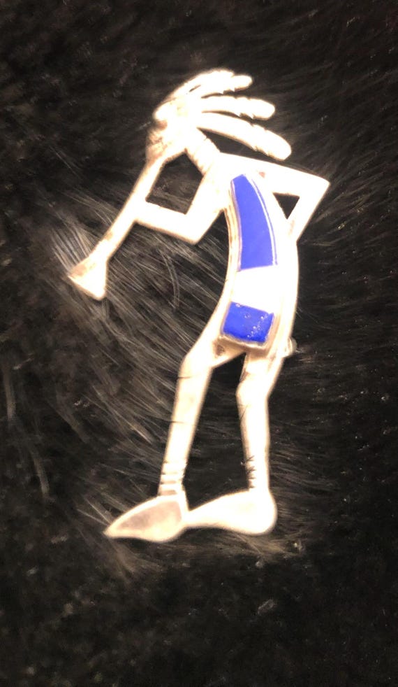 Sterling Silver Kokopelli pin