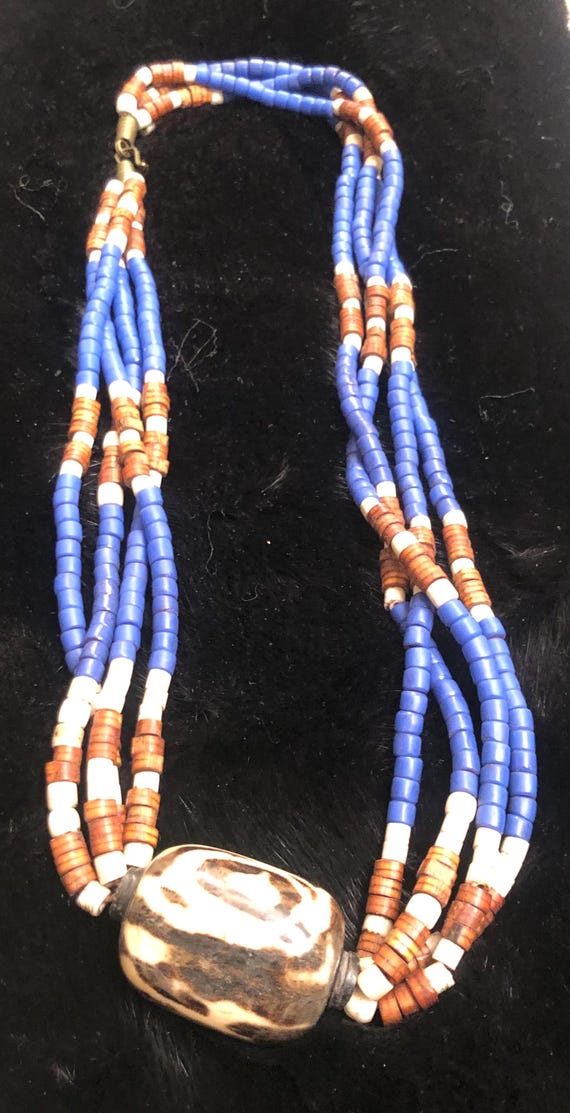Multistrand beaded necklace - image 1