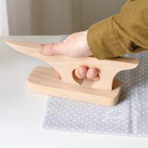 Tailors Clapper and Point Presser 2-in-1 Tool for Pressing Garment,  Wooden Press for Seams, Tailor&#39;s tool