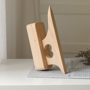Tailors Clapper and Point Presser 2-in-1 Tool for Pressing Garment, Wooden Press for Seams, Tailor&#39;s tool