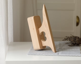 2-in-1 Tailors Clapper and Point Presser, Alder Wood Seam Press