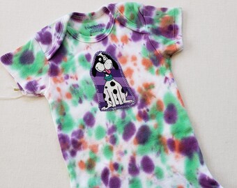Baby Tie Dye Onesie-size 6-9 months-Puppy Dog-Boy or Girl Onesie
