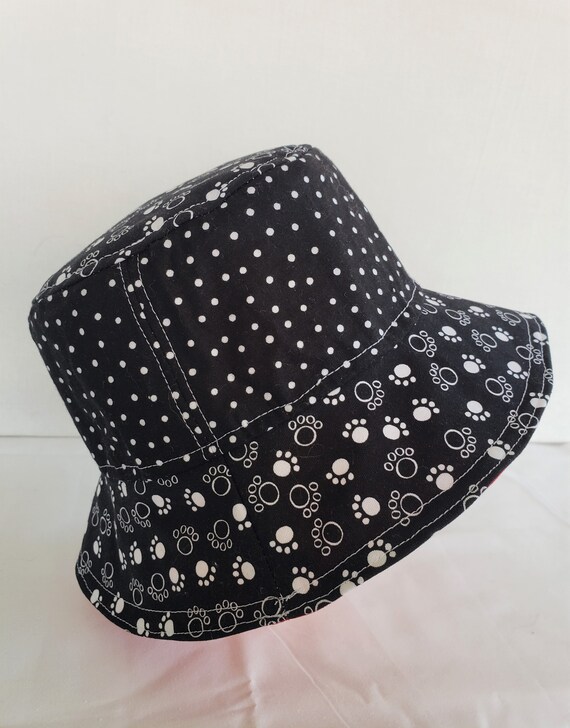Kids Black and White Polka Dot Bucket Hat AJTQTH Baby Cute Polka Dots Sunshade Caps Kids Toddler  main image 2