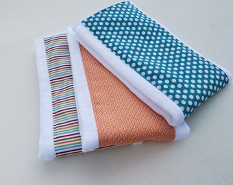 3 pc  Burp cloths, Cotton Burp Cloth, Free Shipping, Burp Cloth Set