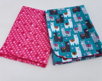 2 pc Flannel Swaddling Blanket, Baby Receiving Blanket, Free Shipping