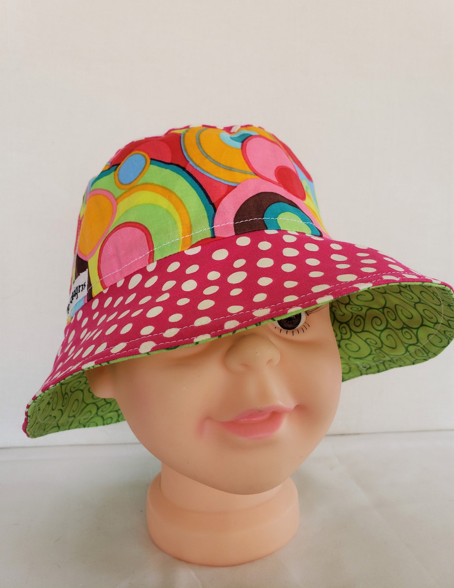 Baby Girls Reversible Bucket Hat