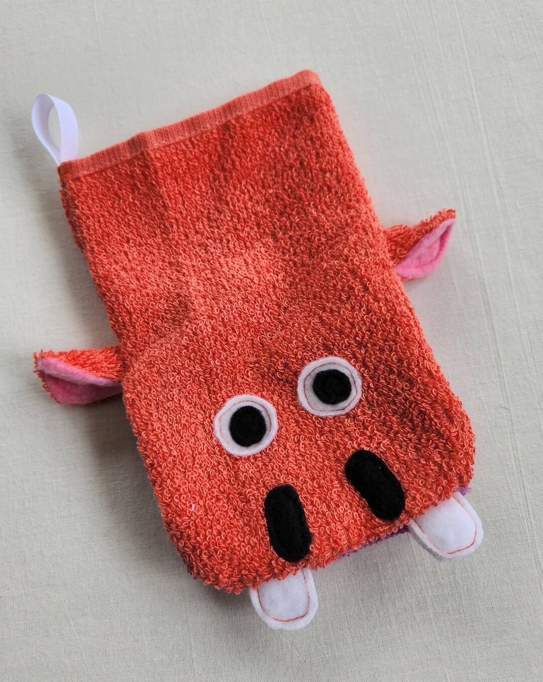 Kids Hippo Bath Mittwashclothpuppetbaby Bath Mittbath Tub Etsy