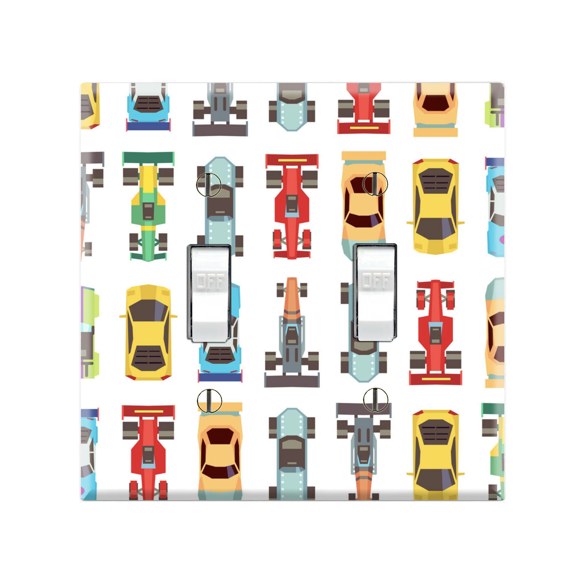 RACE CARS Wall Plate Cover Race Car Light Switch Cover Race Etsy