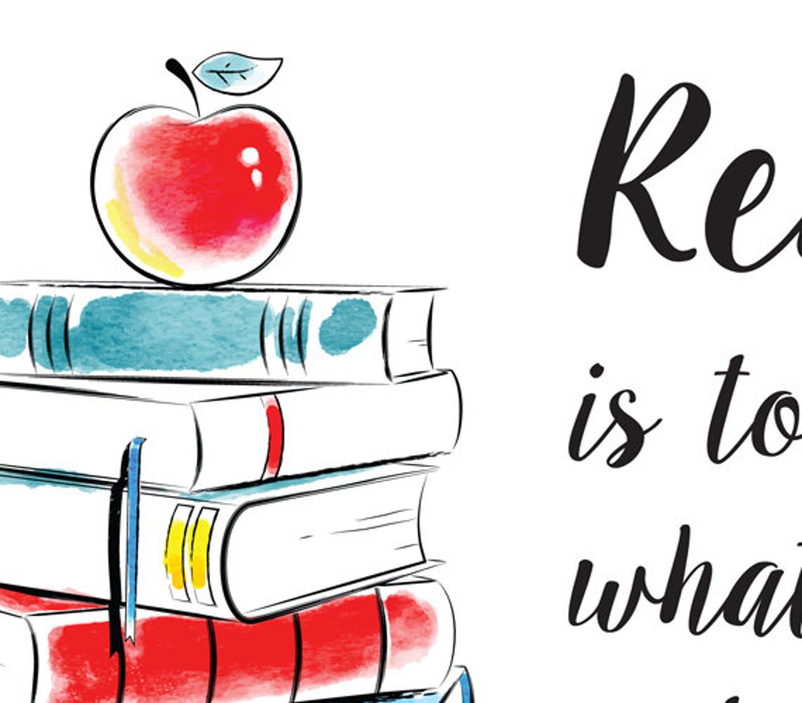Reading Printable Classroom Printable Book Lovers Gift | Etsy