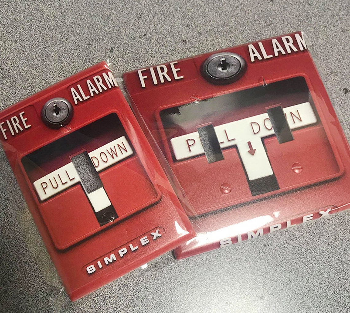 FIRE ALARM Light Switch Cover Fire Alarm Light Switch Cover Etsy