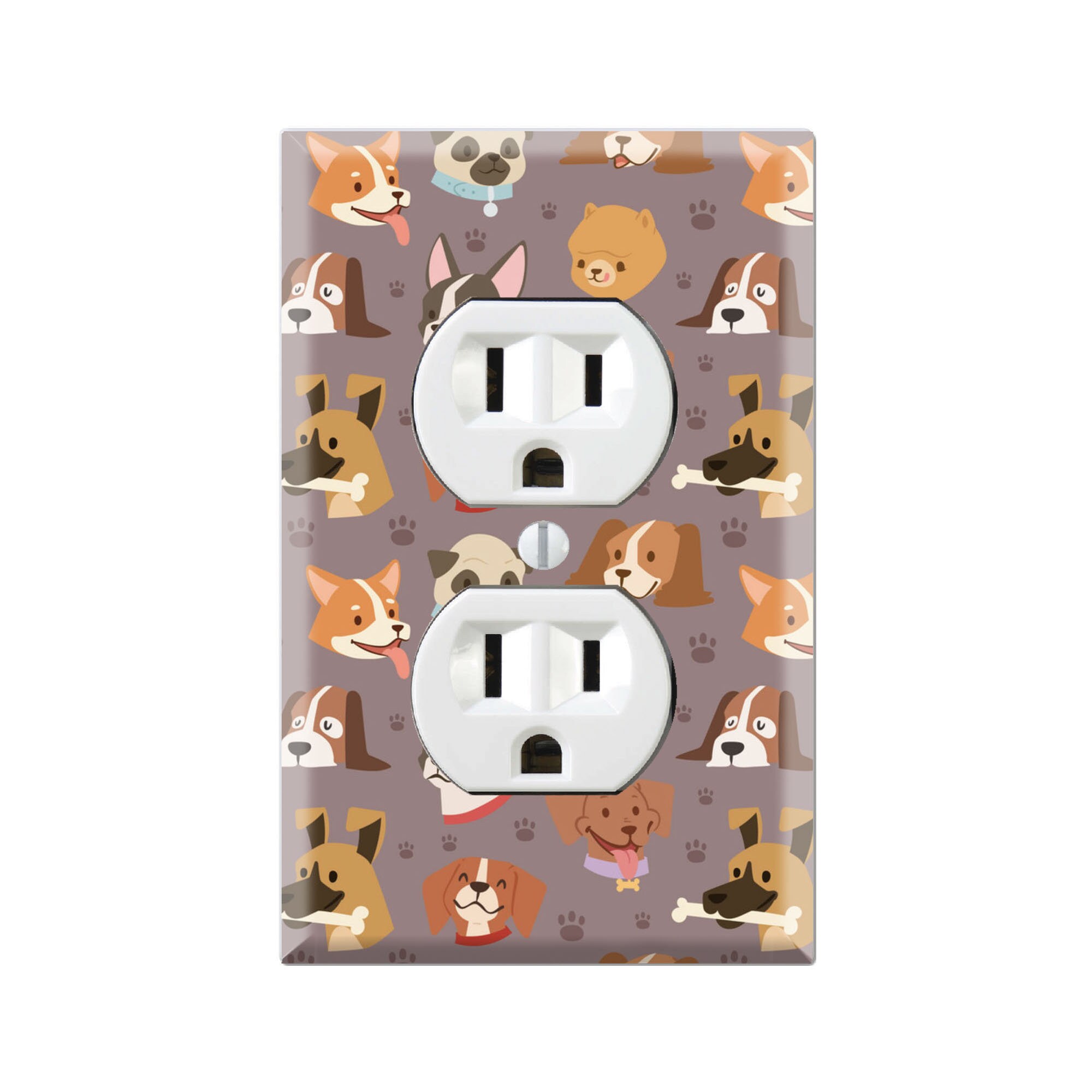 DOGS Wall Plate Cover DOGS Light Switch Cover DOGS Custom Etsy