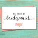 Will You Be My Hostess PRINTABLE CARD, Wedding Party Invitation ...