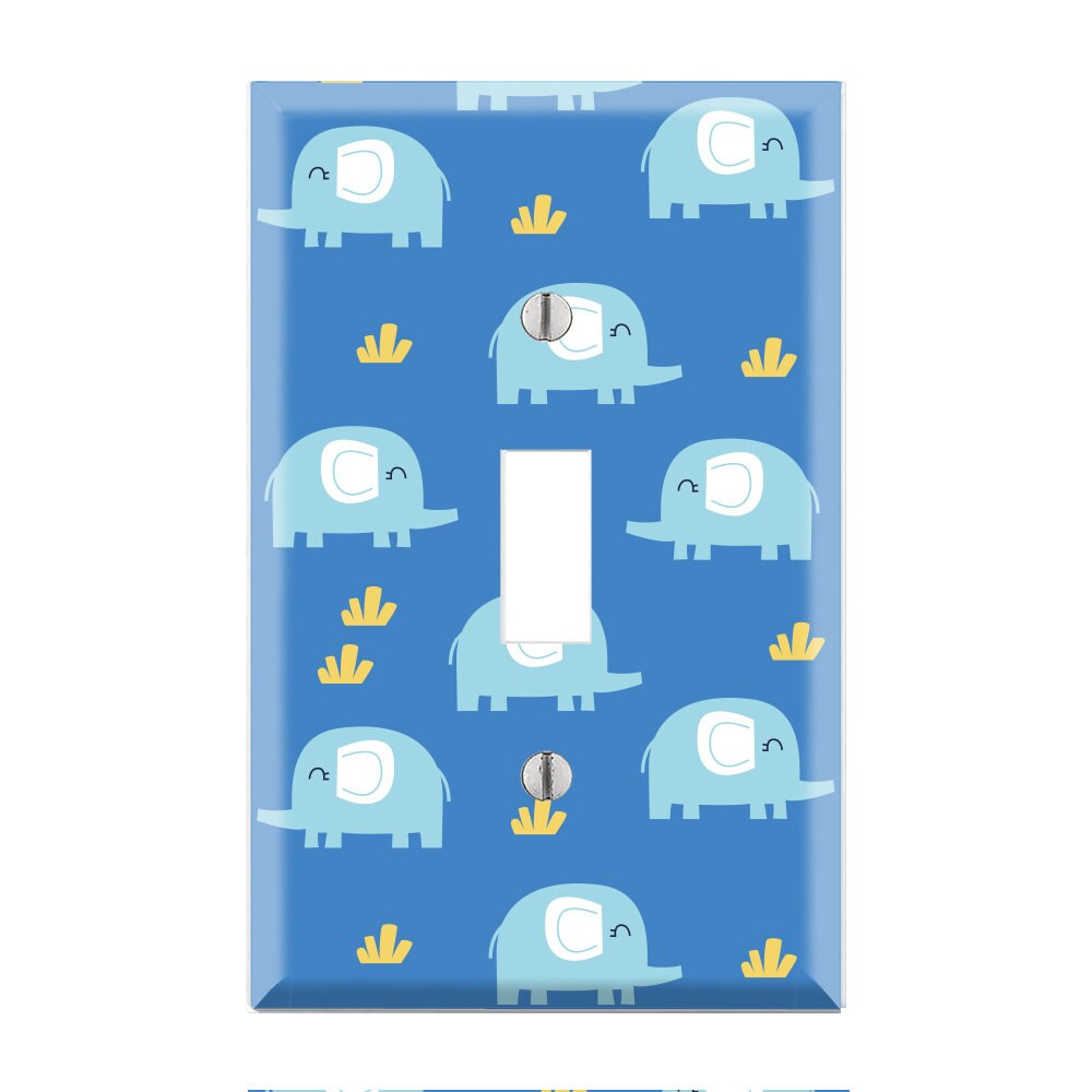 Elephants Light Switch Cover Elephants Light Switch Plate Etsy