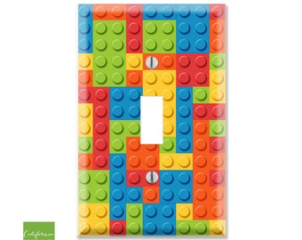 COMPATIBLE with Lego Double Lightswitch Cover multiple colors available!