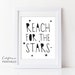 Reach for the Stars Nursery Printable, Nursery Wall Art, Kids Room Wall ...
