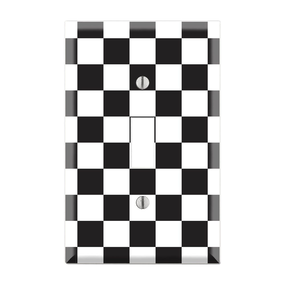 Race Car Plate Cover / Race Car Light Switch Cover / Checkered Etsy