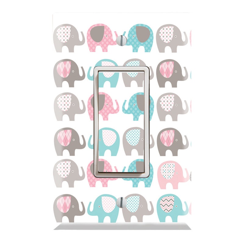 Elephant Light Switch Cover Elephants Light Switch Plate Etsy