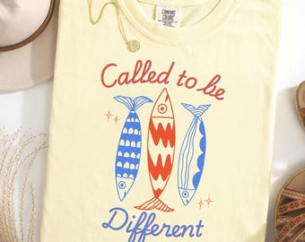 Camiseta Comfort Colors® "Llamados a ser diferentes" - Ama como Jesús, Camiseta religiosa, Ropa inspiradora, Romanos 12:2 Eres elegido