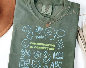 Retro Speech Therapy Comfort Colors Shirt - Speech Language Pathologist T-Shirt, SLP Grad Gift, SpEd Teacher Appreciation Shirt
