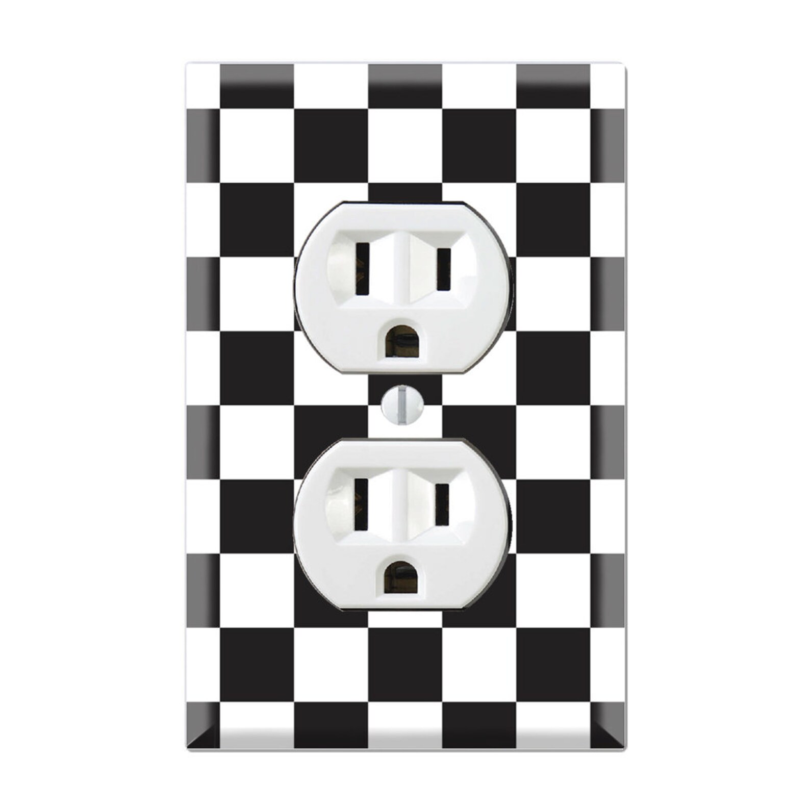 Race Car Plate Cover / Race Car Light Switch Cover / Checkered Etsy